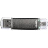 Hama FlashPen Laeta Twin USB-stick smartphone/tablet Grijs 32 GB USB 2.0, Micro-USB 2.0