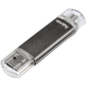 Hama FlashPen Laeta Twin USB-stick smartphone/tablet Grijs 32 GB USB 2.0, Micro-USB 2.0