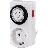 Hama Mechanische timer mini (dagtimer, 30 min schakelinterval, 3500 W) wit