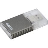 Hama USB-3.0-UHS-II-kaartlezer SD Alu Antraciet