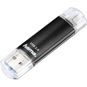 Hama 16GB USB-geheugenstick met USB 3.0 & microUSB (2-in-1 USB-stick, bijv. voor Android mobiele telefoon, tablet, computer, notebook, pc, laptop, MacBook, OTG, 40MB/s) mobiele telefoonstick, dubbele