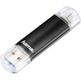 Hama FlashPen Laeta Twin USB-stick smartphone/tablet Zwart 32 GB USB 3.2 Gen 1 (USB 3.0), Micro-USB 2.0