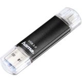 Hama FlashPen Laeta Twin USB-stick smartphone/tablet Zwart 128 GB USB 3.2 Gen 1 (USB 3.0), Micro-USB 2.0