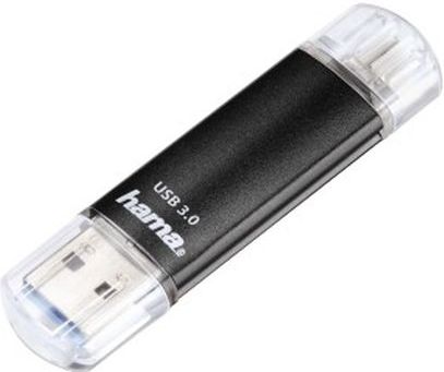 Hama FlashPen Laeta Twin USB-stick smartphone/tablet Zwart 128 GB USB 3.2 Gen 1 (USB 3.0), Micro-USB 2.0