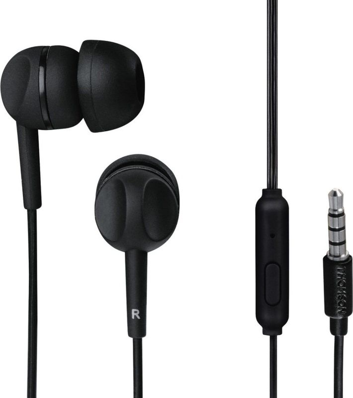 Thomson In-Ear Koptelefoon met Microfoon - Zwart