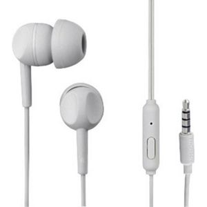 Thomson EAR3005GY stereo hoofdtelefoon met microfoon, siliconen, grijs