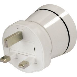 Hama 00121995 adapter voor stopcontacten, wit, mannelijke connector/vrouwelijke connector, wit