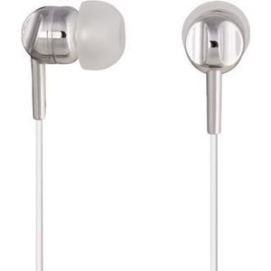 Hama EAR3005S In-Ear Binaural Bekabelde Zilveren Mobiele Headset