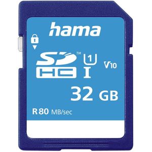 Hama 00124135 flashgeheugen 32 GB SDHC UHS-I Klasse 10