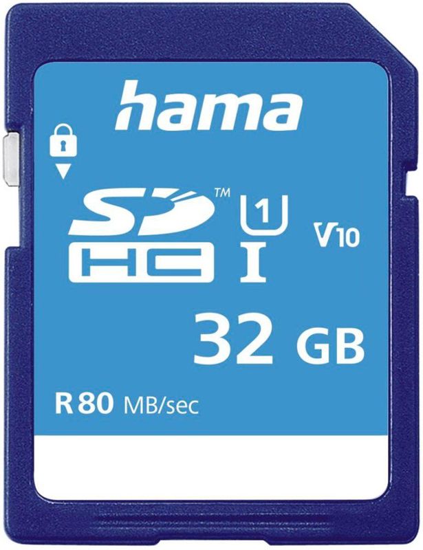 Hama 00124135 flashgeheugen 32 GB SDHC UHS-I Klasse 10
