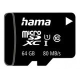 Hama microSDXC 64GB flashgeheugen Klasse 10 UHS I