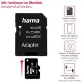 Hama microSDXC 64GB flashgeheugen Klasse 10 UHS I