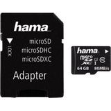 Hama microSDXC 64GB flashgeheugen Klasse 10 UHS I