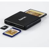Hama USB-3.0 Multi-Kaartlezer - SD/microSD/CF - Zwart