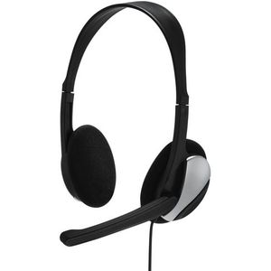Hama - HS-P100 - PC-Office-headset - Zwart - Kunststof - Kabelverbinding