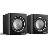 Hama - Sonic Mobil 185 - Notebookluidspreker - Zwart-Zilver - Actieve 2.0 luidspreker