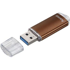Hama 256GB USB-Stick USB 3.0 Datenstick (90 MB/s Datentransfer, USB-Stick mit Öse zur Befestigung am Schlüsselring, Speicherstick, Memory Stick mit Verschlusskappe, z. B. für Windows/MacBook) Bronze