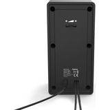 Hama - Sonic LS-208 - 2.0 Luidsprekers - Zwart - Metalen Rooster