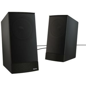 Hama - Sonic LS-208 - 2.0 Luidsprekers - Zwart - Metalen Rooster