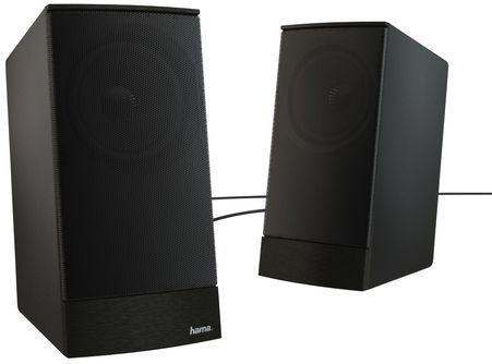 Hama - Sonic LS-208 - 2.0 Luidsprekers - Zwart - Metalen Rooster