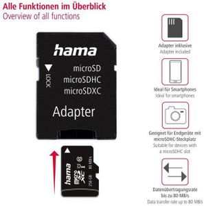 Hama 256GB MicroSDXC UHS-I Klasse 10