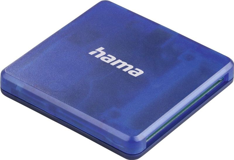 Hama USB-2.0-multi-kaartlezer SD/microSD/CF Blauw