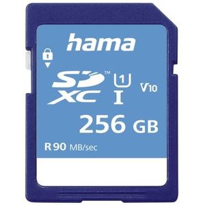 Hama 00123997 SDXC 256 GB UHS-I Class1 C10 533X/80MB/S ongelooflijk snelle geheugenkaart