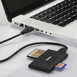 Hama USB-3.0-Multi-Kartenleser, SD/microSD/CF/MS, schwarz