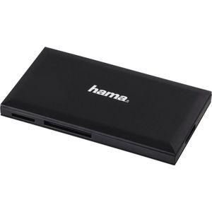 Hama USB-3.0-multi-kaartlezer, SD/microSD/CF/MS, zwart