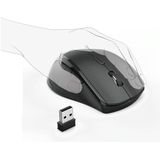 Hama 182645 | Riano draadloze ergonomische linkshandige muis | zwart