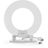 Hama DVB-T/DVB-T2-kammerantenne, Performance 45, ring-design, actief, wit
