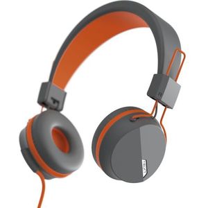 Hama 00184046 hoofdtelefoon/headset Bedraad Hoofdband Oproepen/muziek Grijs, Oranje