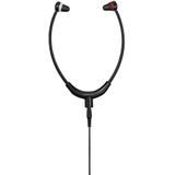 Thomson TV-hoofdtelefoon ""HED4408"" (8 m kabel, licht voor ouderen en brildragers, stereo-hoofdtelefoon voor tv, in-ear hoofdtelefoon, 3,5 mm aansluiting, met 6,35 mm adapter) zwart