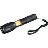 Hama Led-zaklamp, zoombaar (stootvaste lamp voor buiten, duurzaam en extreem helder campinglicht, 200 lumen) zwart