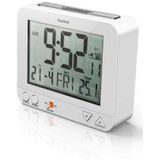 Hama RC 550 Radiogestuurde Wekker - Digitale Wekker met LED Display - Wit