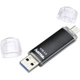 Hama Laeta Twin USB flash drive 256 GB USB Type-A / Micro-USB 3.2 Gen 1 (3.1 Gen 1) Zwart