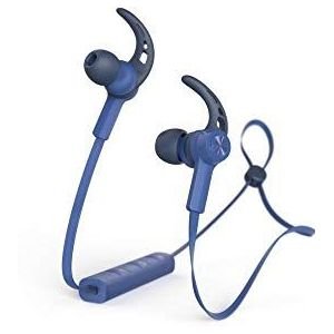 Hama Bluetooth® hoofdtelefoon ""Connect"" (in-ear), draadloos, binauraal, Bluetooth, 20-20.000 Hz (bandbreedte van microfoon en hoofdtelefoon), microfoon, oorwarmer, platte kabel) blauw
