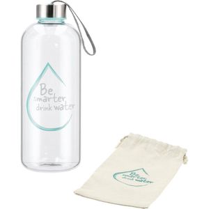 Xavax Glazen Drinkfles Water Power 1 L Turquoise