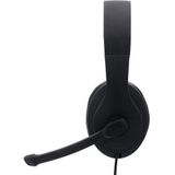 PC-Office - Headset - Zwart - USB - Beweegbare Microfoonarm