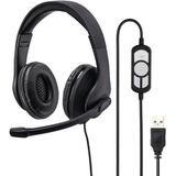 PC-Office - Headset - Zwart - USB - Beweegbare Microfoonarm