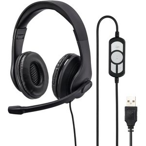 PC-Office - Headset - Zwart - USB - Beweegbare Microfoonarm