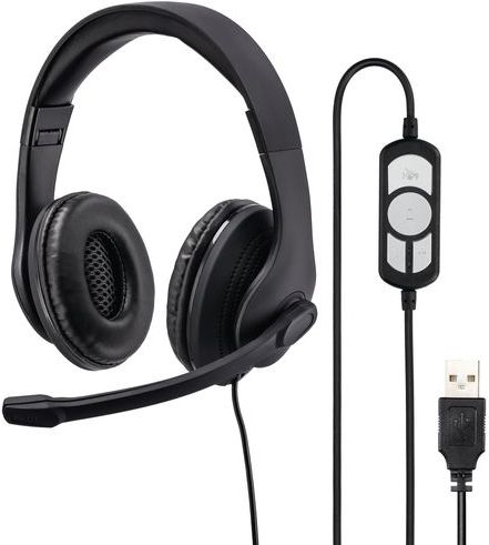 PC-Office - Headset - Zwart - USB - Beweegbare Microfoonarm