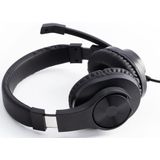 Hama - HS-P350 - Headset - Zwart - Stereo - Flexibele Microfoonarm