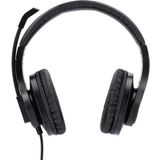 Hama - HS-P350 - Headset - Zwart - Stereo - Flexibele Microfoonarm