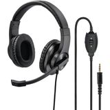 Hama - HS-P350 - Headset - Zwart - Stereo - Flexibele Microfoonarm