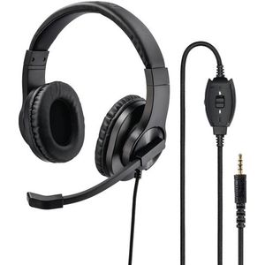 Hama - HS-P350 - Headset - Zwart - Stereo - Flexibele Microfoonarm