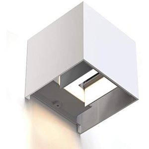 Hama WiFi Wandlamp (vierkant, 10 cm, IP44 voor binnen en buiten) wit