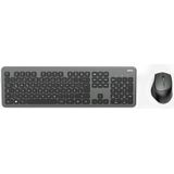 Hama KMW-700 toetsenbord Inclusief muis Thuis RF Draadloos QWERTZ Duits Antraciet, Zwart
