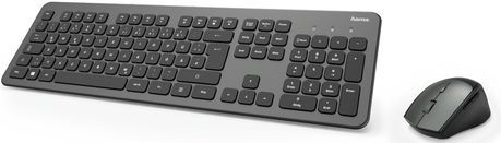 Hama KMW-700 toetsenbord Inclusief muis Thuis RF Draadloos QWERTZ Duits Antraciet, Zwart