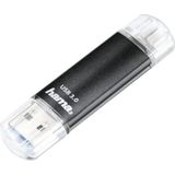 Hama Laeta Twin USB flash drive 64 GB USB Type-A / Micro-USB 3.2 Gen 1 (3.1 Gen 1) Zwart